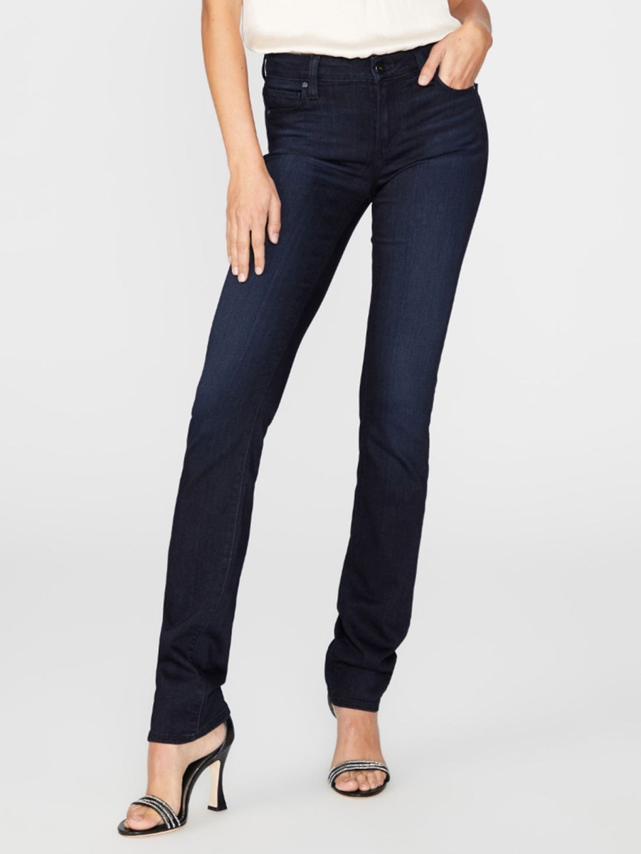 Women Paige Jeans | Skyline Mid Rise Straight Jean Drama