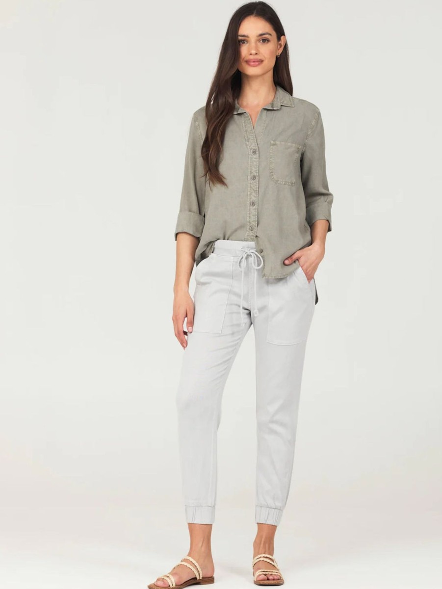 Women Bella Dahl Pants | Pocket Jogger Foggy Sky