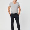 Men Mavi Pants | Johnny Sateen Twill Slim Pant Deep Navy