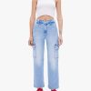 Women Mother Jeans | The Straight Up Rambler Cargo Ankle Jean Bad Romance