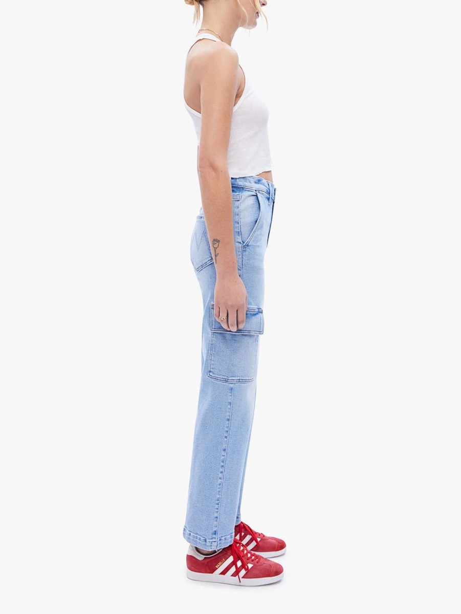 Women Mother Jeans | The Straight Up Rambler Cargo Ankle Jean Bad Romance