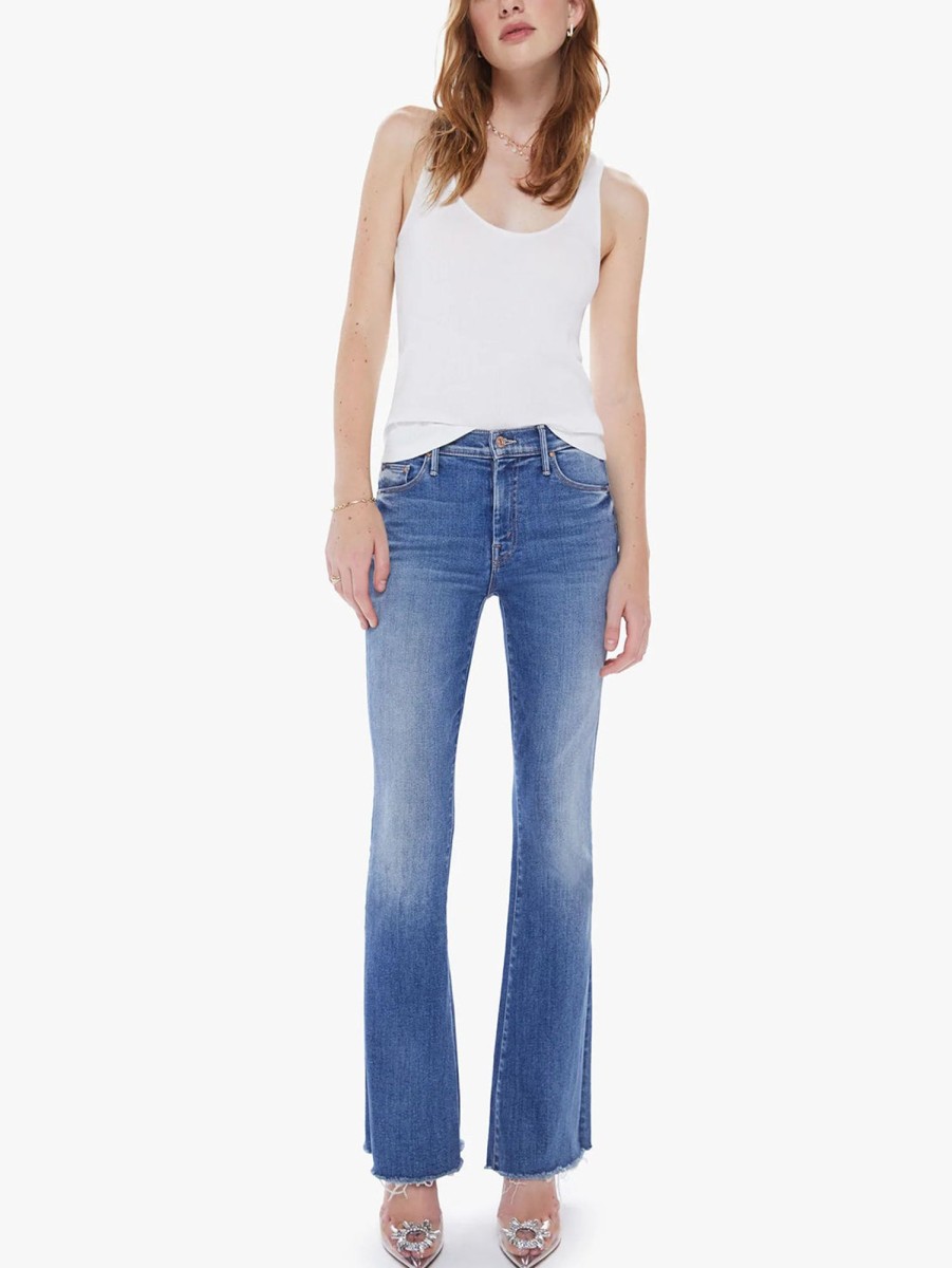 Women Mother Jeans | Weekender Fray Bootcut Jean -A Groovy Kind Of Love Glv