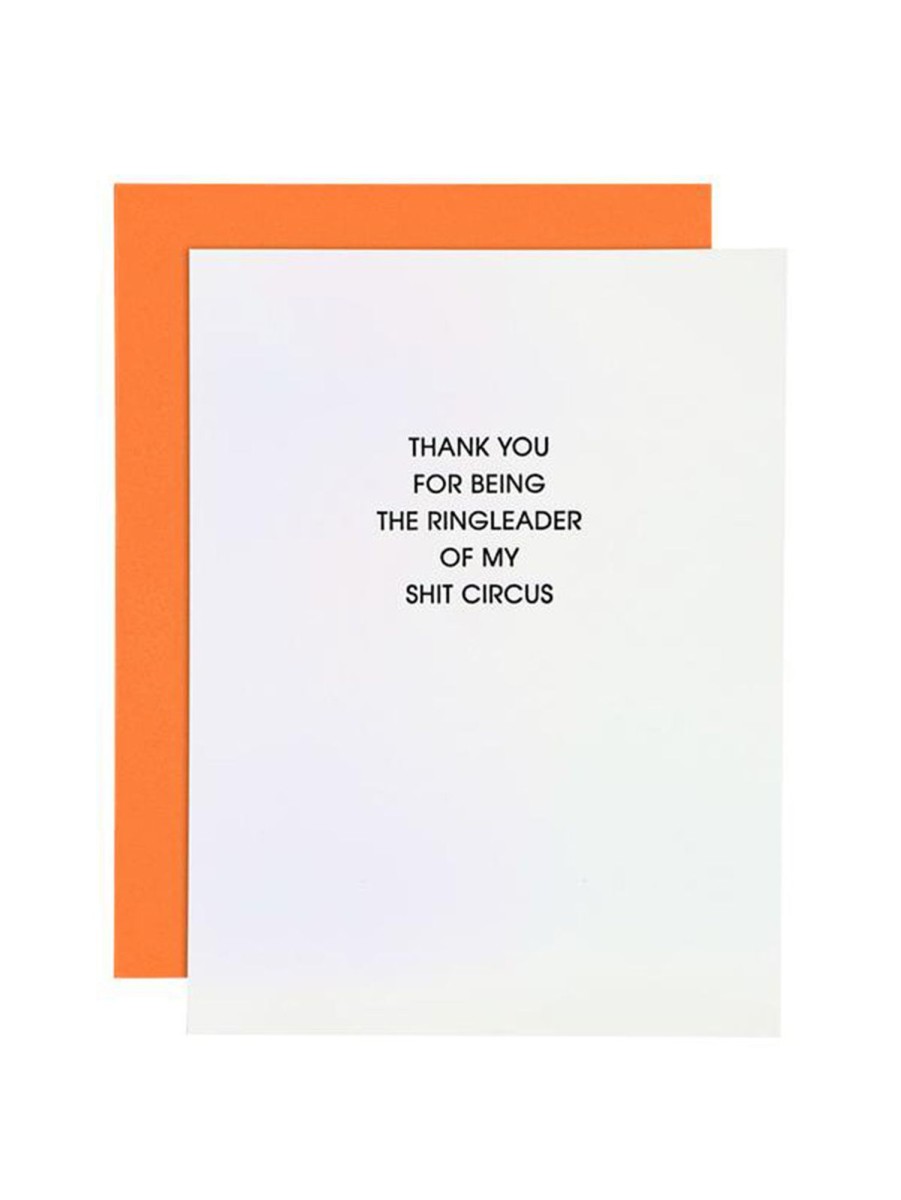 Lifestyle CHEZ GAGNE LETTERPRESS Stationery | Shit Greeting Card Circus