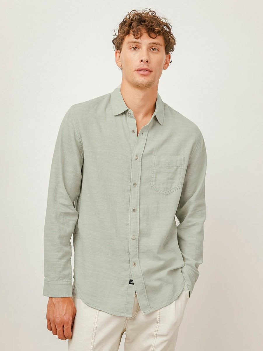 Men Rails Shirts & Polos | Wyatt Button Down Shirt Sage