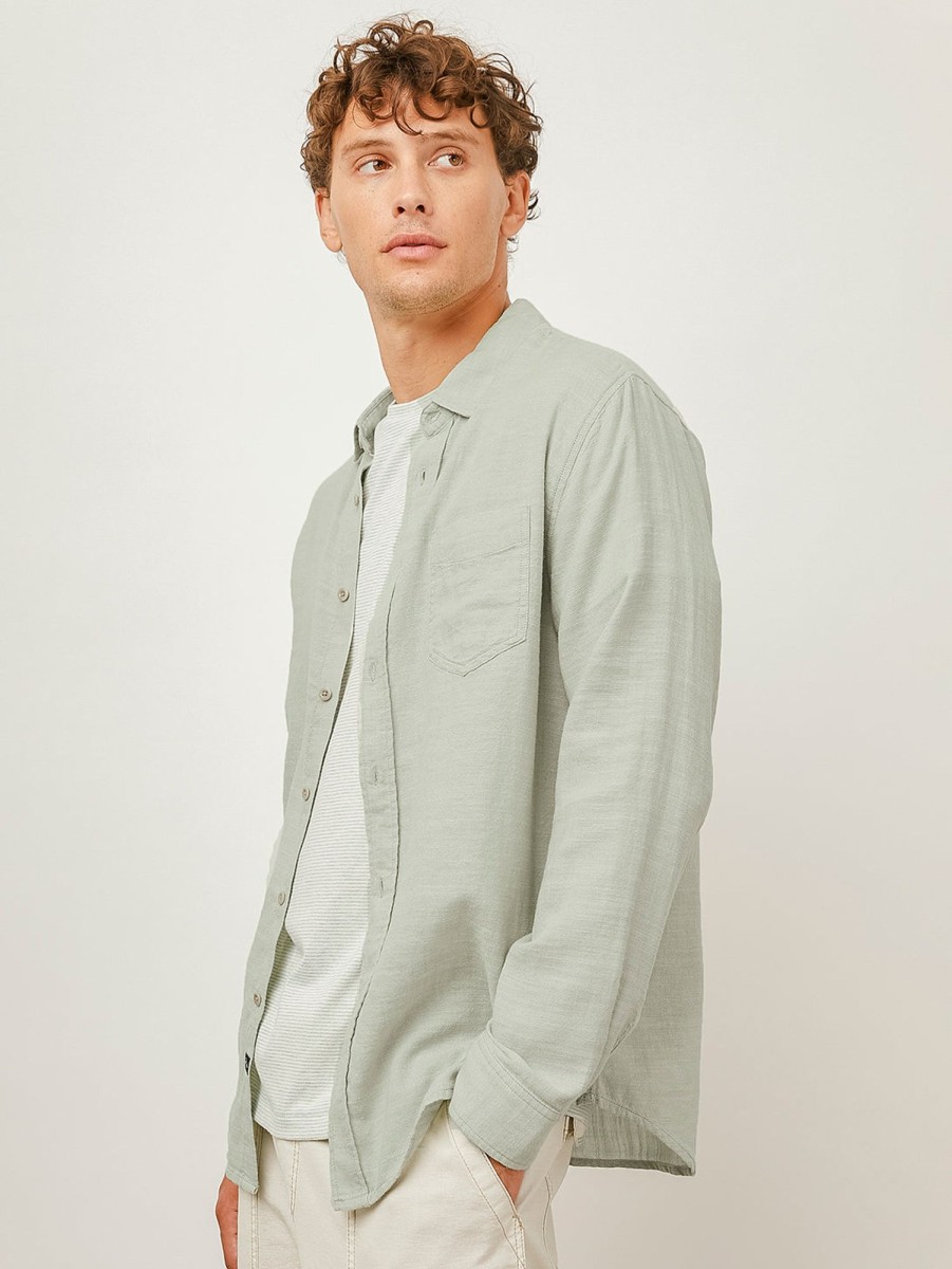 Men Rails Shirts & Polos | Wyatt Button Down Shirt Sage