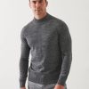 Men Patrick Assaraf Sweaters & Sweatshirts | Extra-Fine Merino Mock Neck Sweater - Asteroid Asteroid Melng