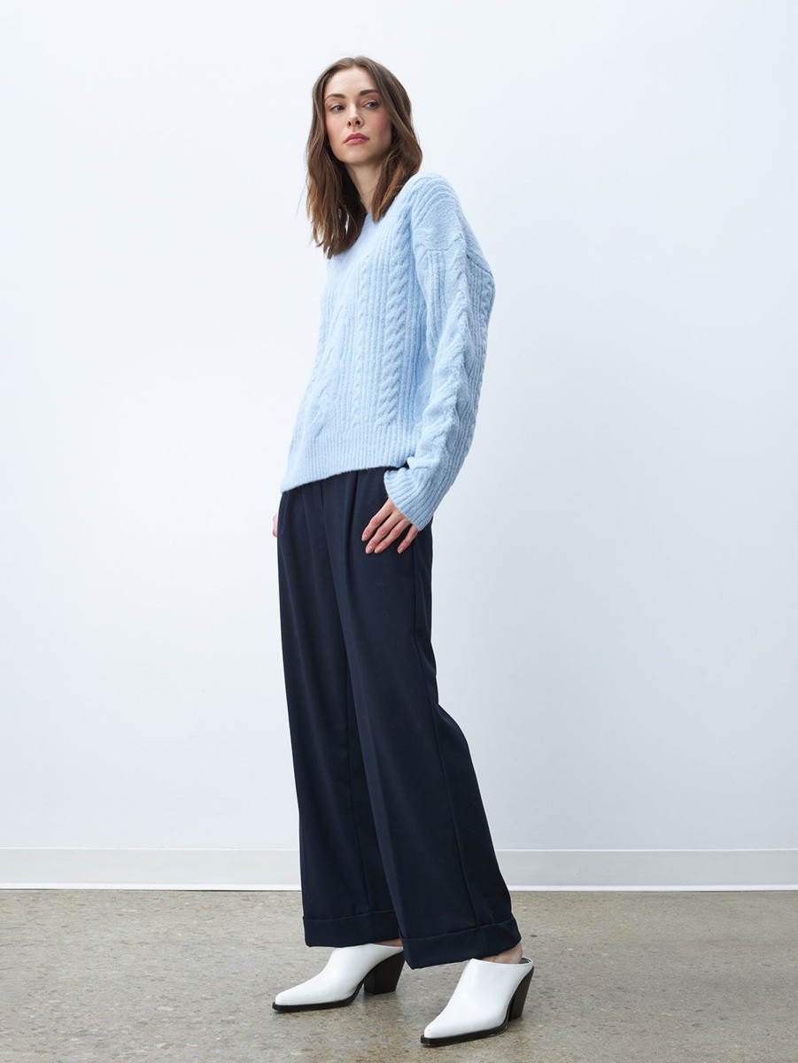 Women LINE Sweaters & Sweatshirts | Dora Cable Sweater Denim