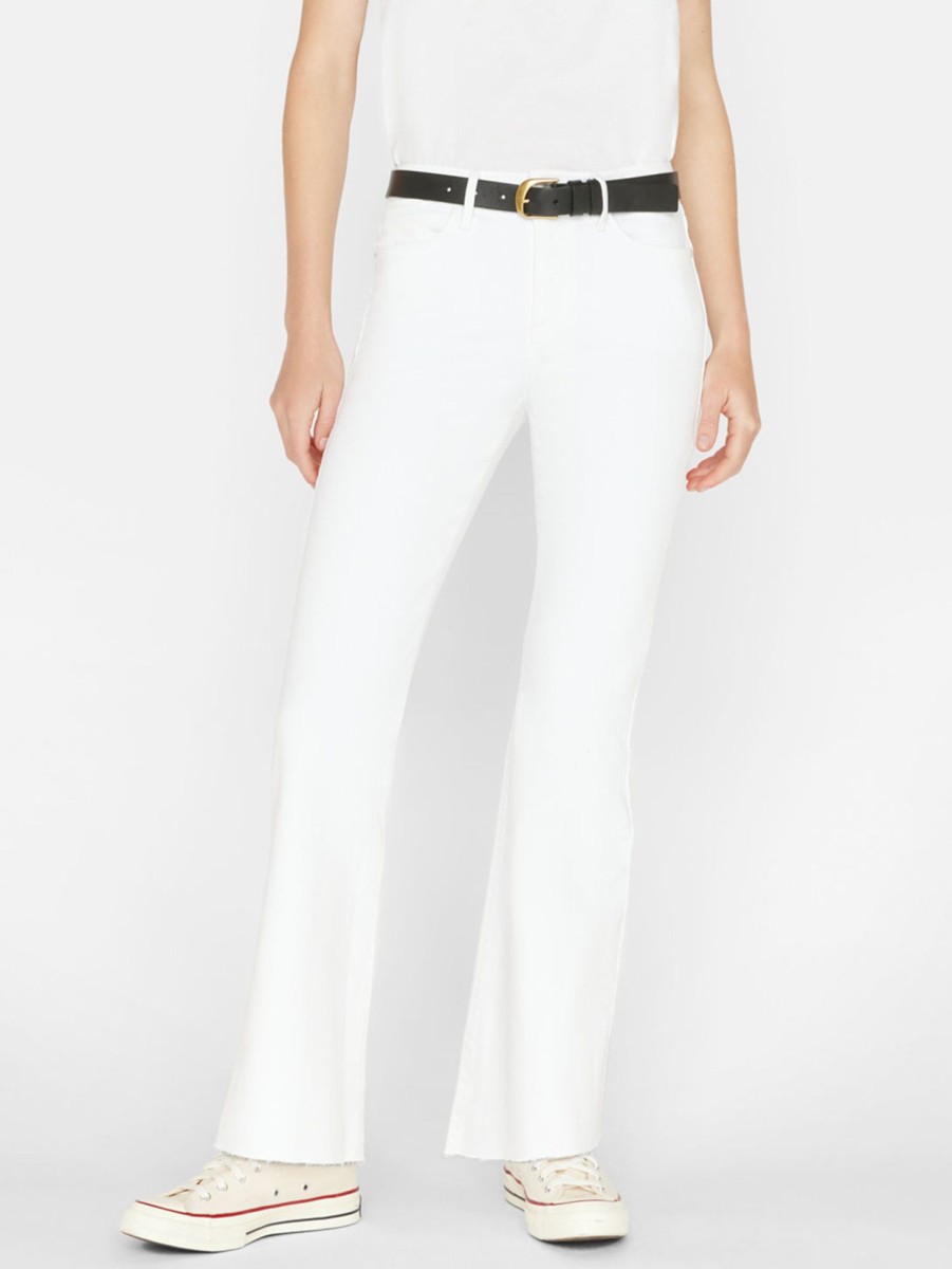 Women FRAME Jeans | Le Easy Flare Jean Blanc