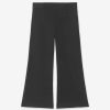 Women FRAME Pants | Le Crop Palazzo Trouser Noir