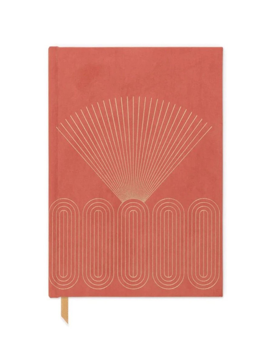 Lifestyle DESIGN WORKS INK Stationery | Bookcloth Journal Terracotta