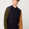 Men PEREGRINE Sweaters & Sweatshirts | Funky Merino Sweater Navy Mix