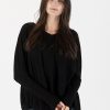 Women LYLA+LUXE Sweaters & Sweatshirts | Bonnie Asymmetrical Sweater - Black Blk