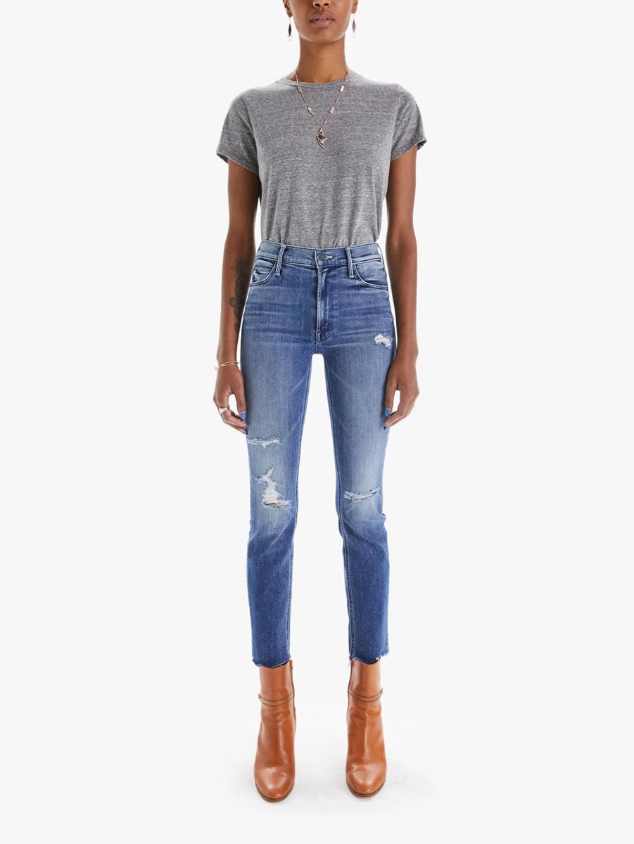 Women Mother Jeans | Mid Rise Dazzler Ankle Jean - Weekend Warrior Wkw