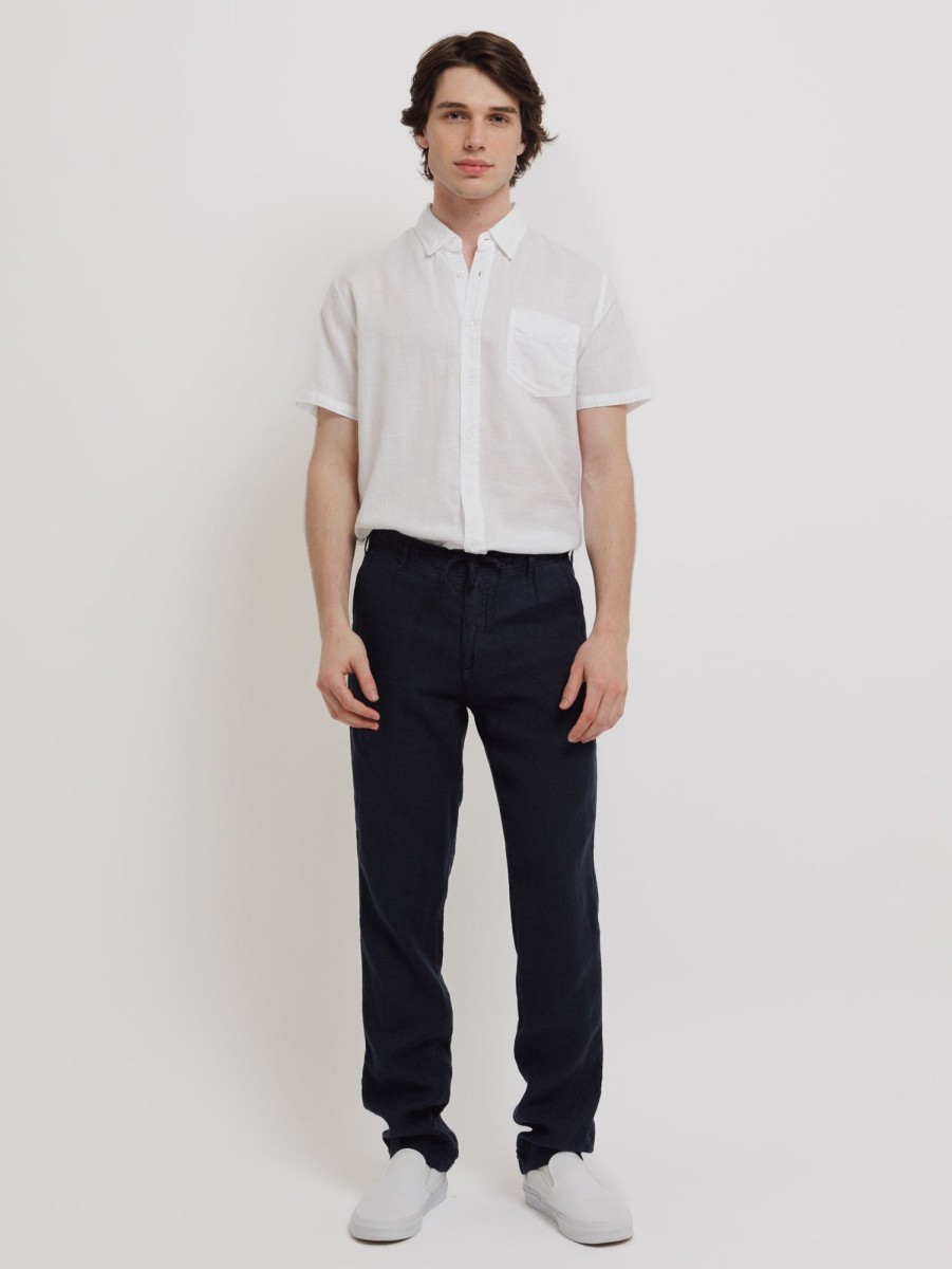 Men Benson Pants | Key West Linen Pant Navy