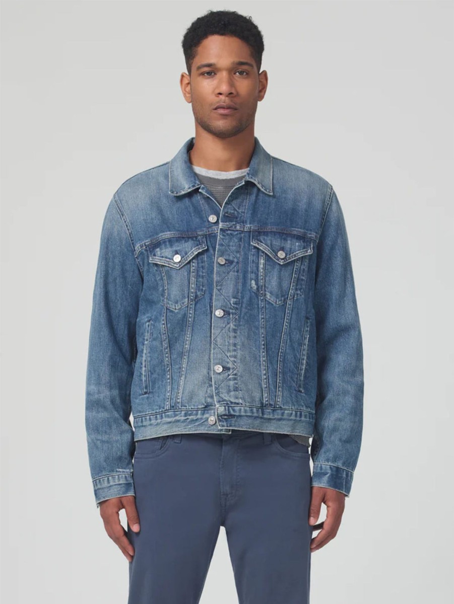 Men Citizens of Humanity Outerwear & Jackets | Classic Denim Jacket Wilkes