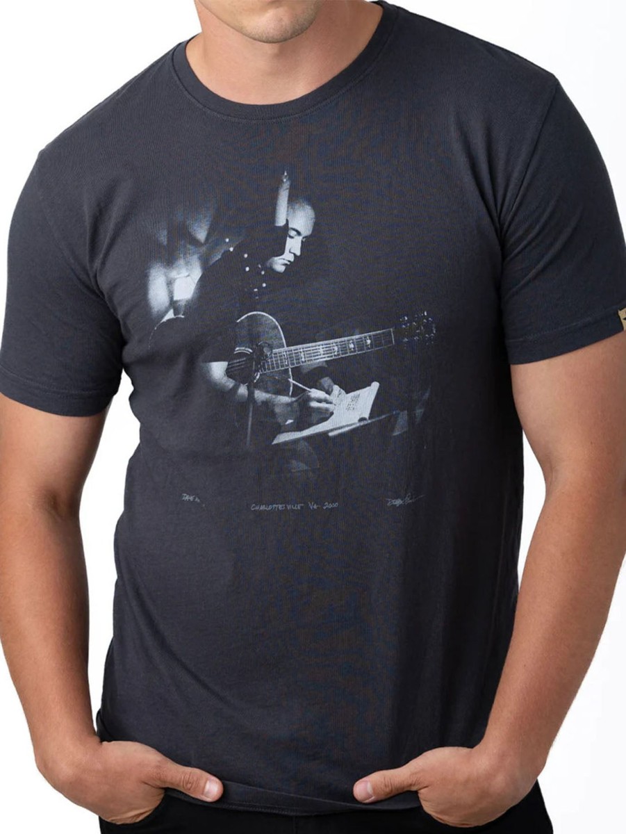 Men CLINCH by GOLDEN GOODS T-Shirts | Dave Matthews Tee - Faded Black F Blk