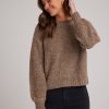 Women Bella Dahl Sweaters & Sweatshirts | Boucle Crewneck Sweater