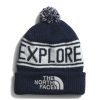 Men The North Face Hats | Retro Tnf Pom Beanie Summit Navy