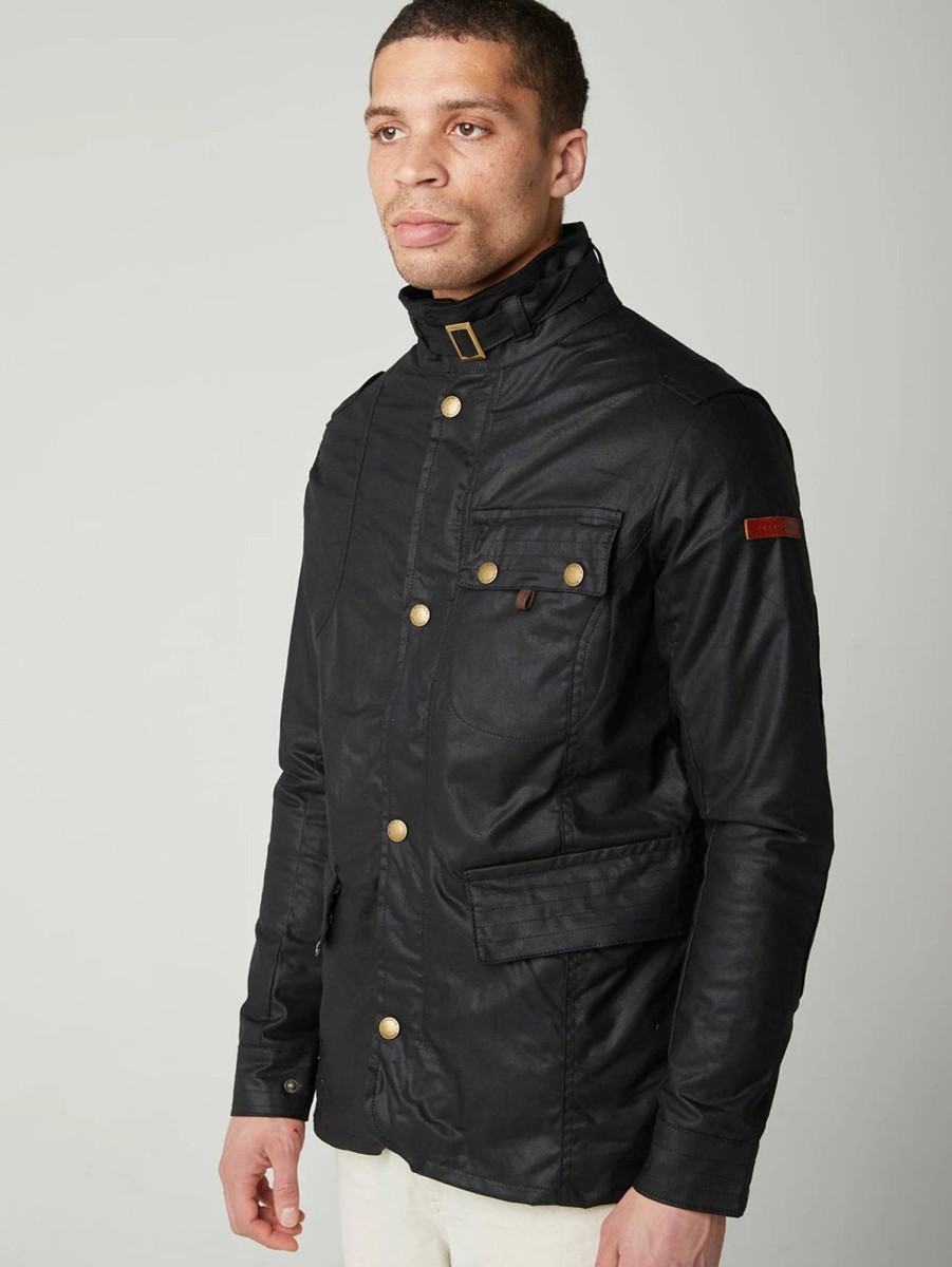 Men PEREGRINE Outerwear & Jackets | Bexley Waxed Jacket Black