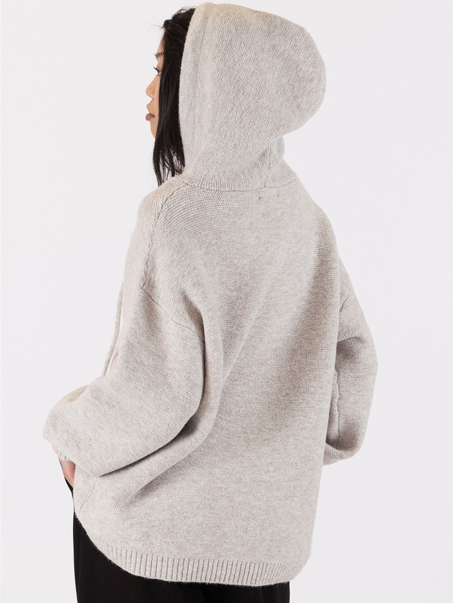 Women LYLA+LUXE Sweaters & Sweatshirts | Charli Hooded Sweater Oat