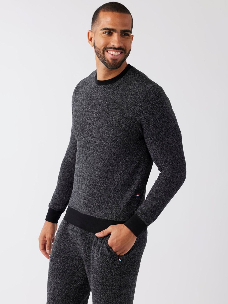 Men SOL ANGELES Tops | Brushed Boucle Top Black