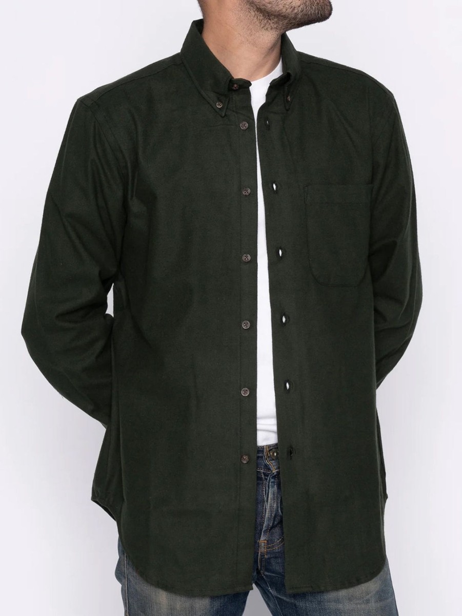 Men Naked u0026 Famous Shirts & Polos | Easy Flannel Shirt Forest