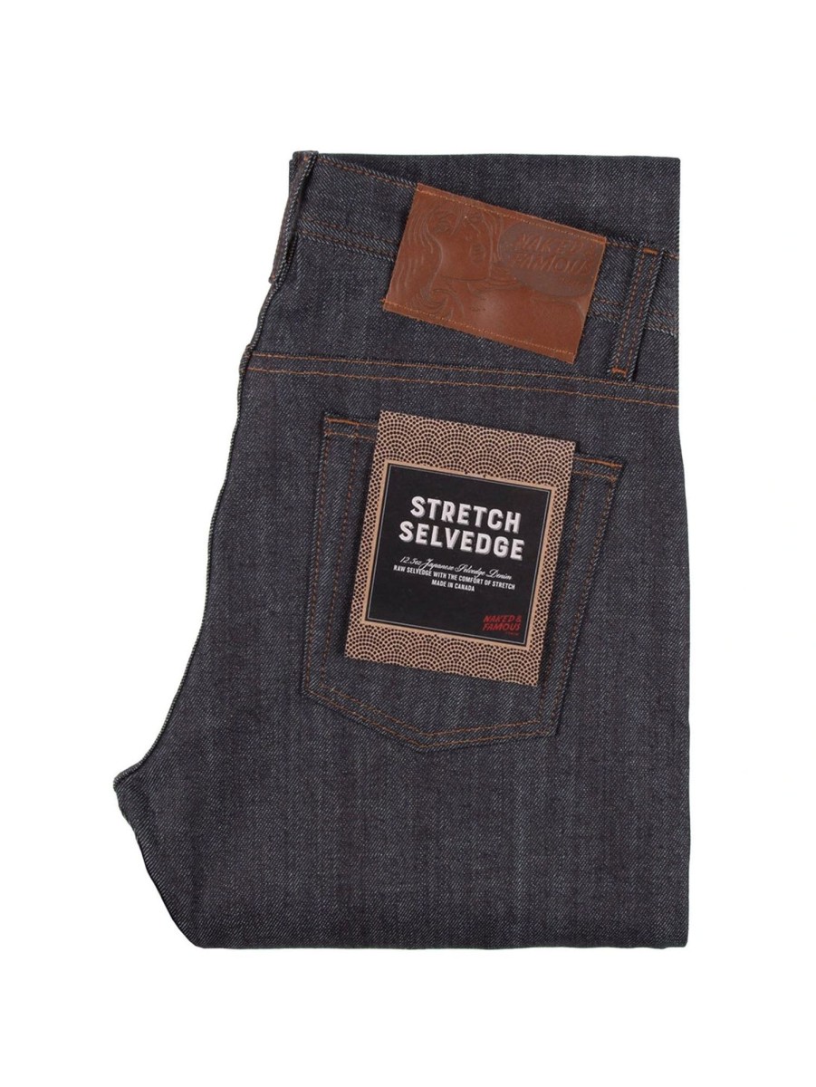 Men Naked u0026 Famous Jeans | Weird Guy Stretch Selvedge Jean Dark