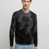 Men AUTUMN CASHMERE Sweaters & Sweatshirts | Watercolour Sweater Burgundy Combo