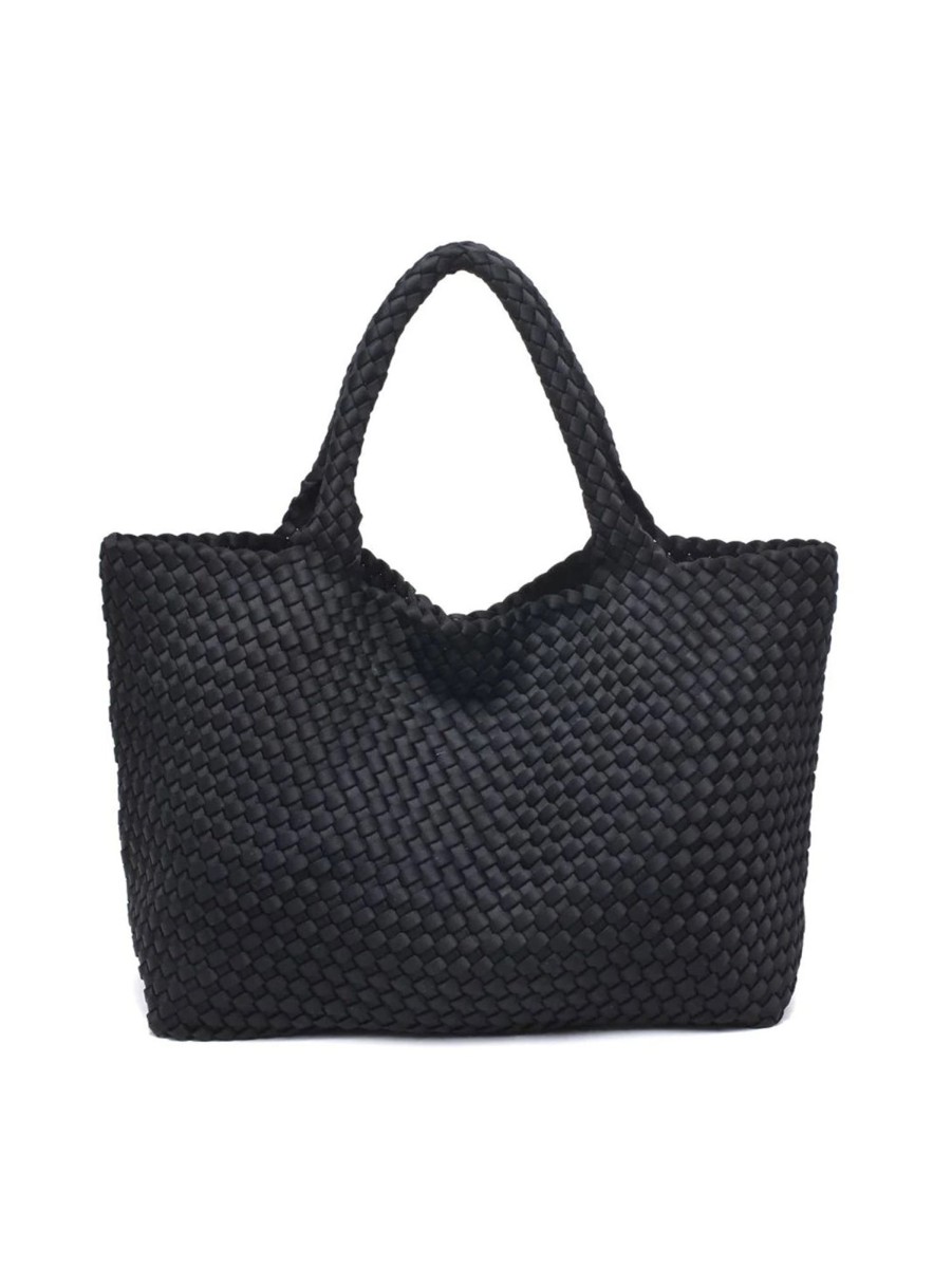 Women SOL + SELENE Bags | Sky'S The Limit Large Tote Black