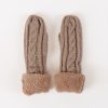 Women LYLA+LUXE Scarves & Gloves | Sherpa Lined Cable Mittens