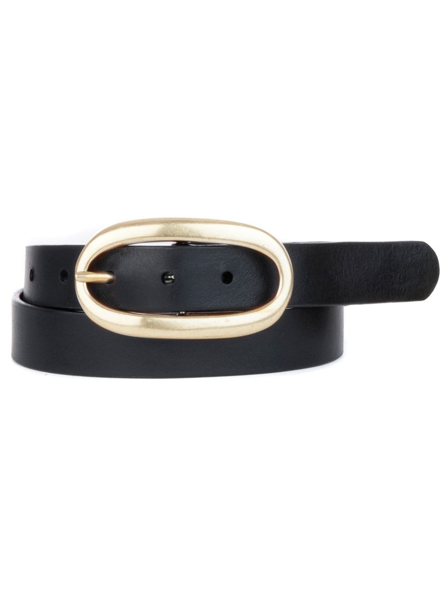 Women Brave Leather Belts | Echo Jean Belt - Black Blk