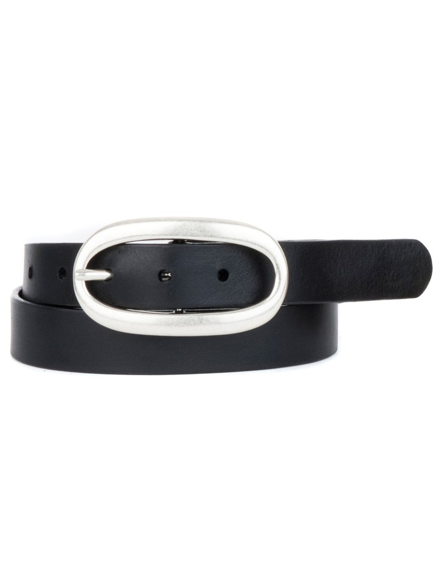 Women Brave Leather Belts | Echo Jean Belt - Black Blk