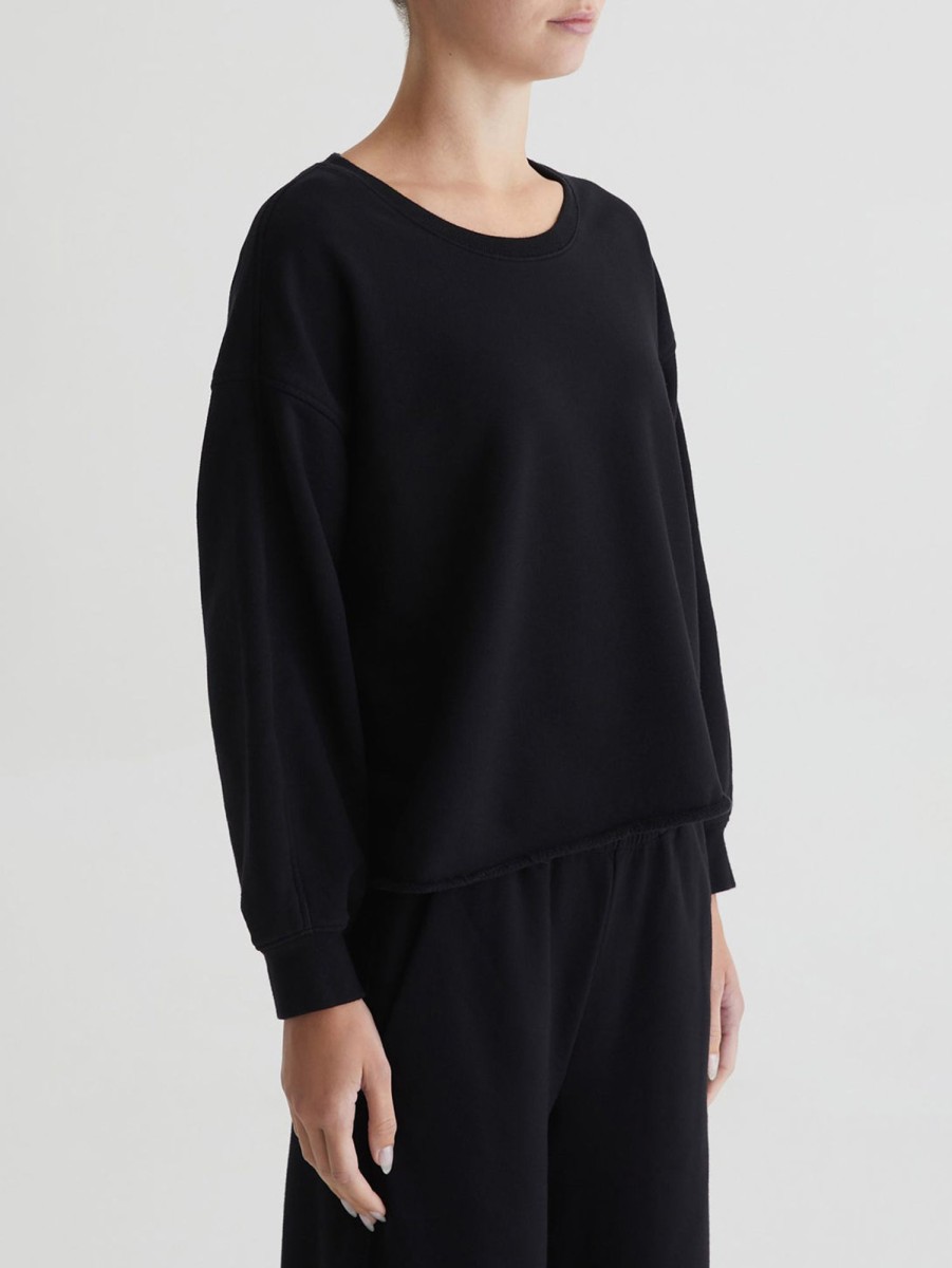 Women AG Jeans Sweaters & Sweatshirts | Willow Sweatshirt Black