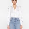 Women FRAME Shirts | Long Sleeve Gillian Shirt Off White