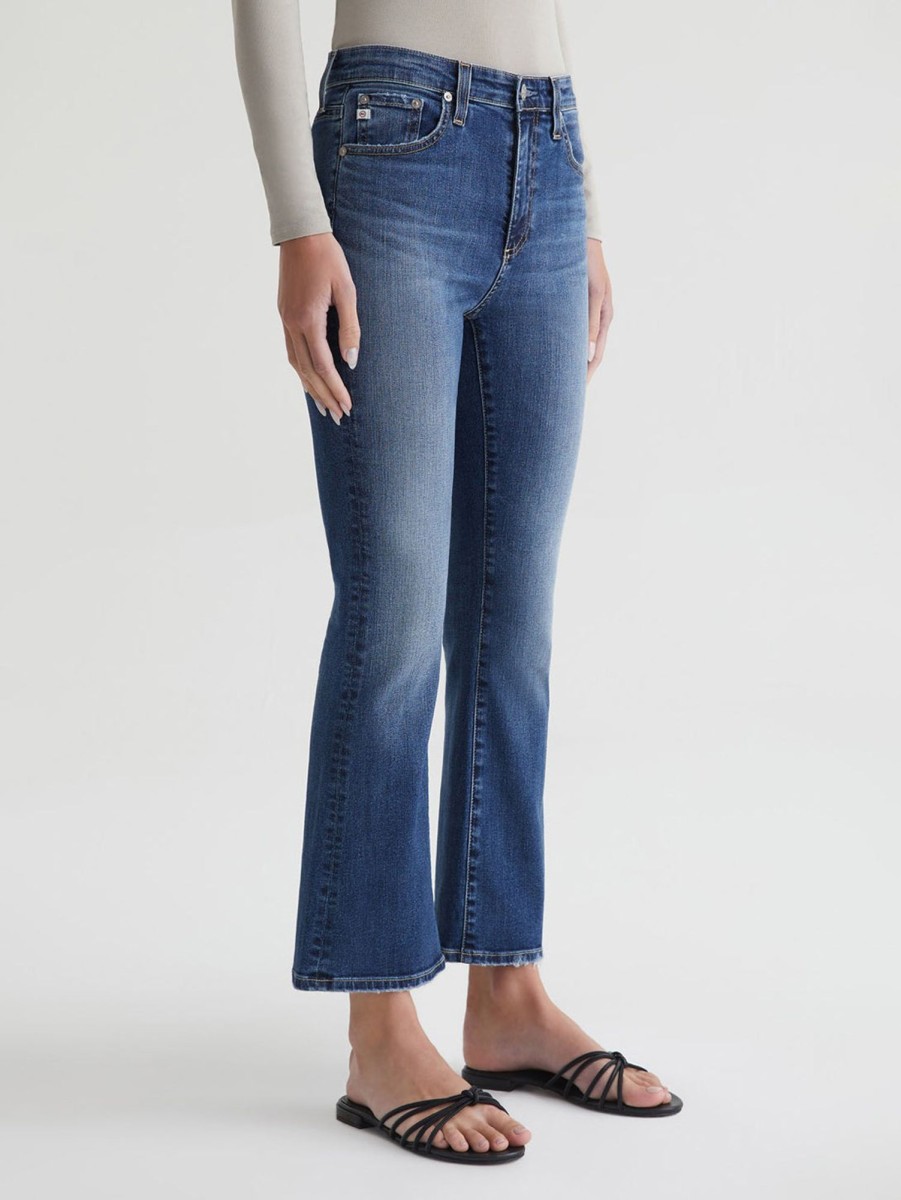 Women AG Jeans Jeans | Farrah High Rise Crop Bootcut Jean - 14 Years Collector 14Yr Colctr