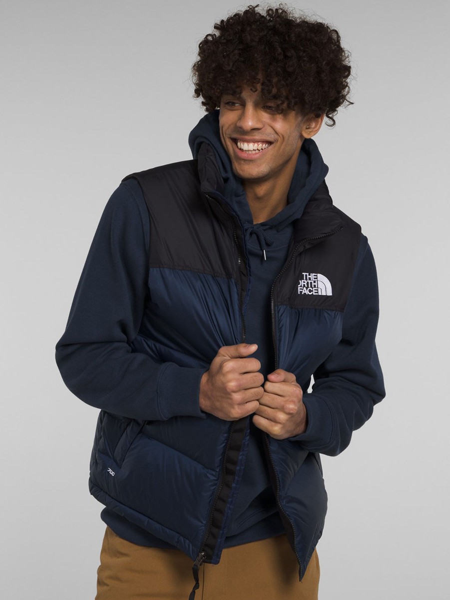 Men The North Face Outerwear & Jackets | 1996 Retro Nuptse Vest Summit Navy