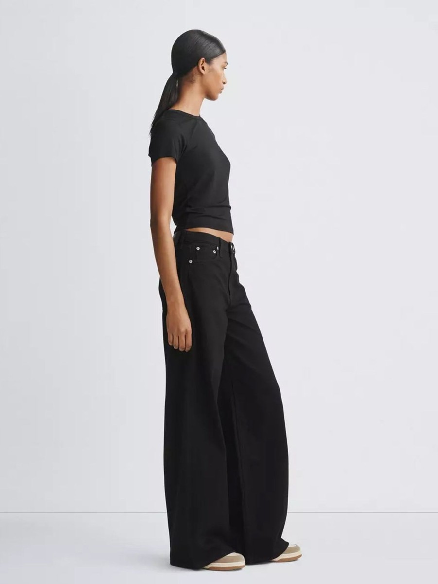 Women RAG + BONE Jeans | Sofie High-Rise Wide Jean Black