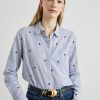 Women Rails Shirts | Taylor Shirt - Flocked Daisy Daisies