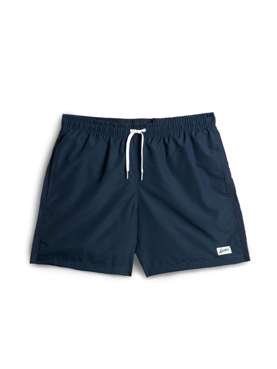 Men BATHER Shorts | Solid Swim Trunk Navy