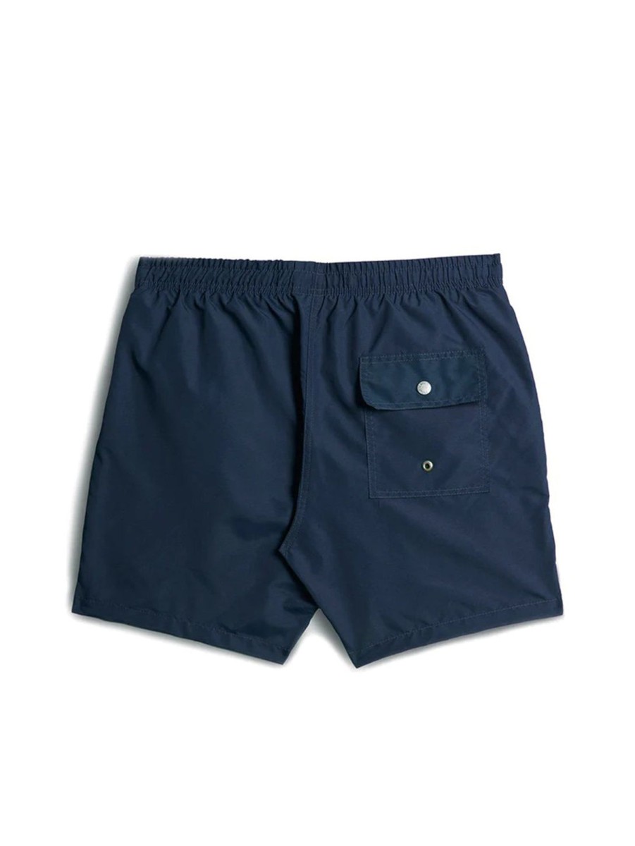 Men BATHER Shorts | Solid Swim Trunk Navy