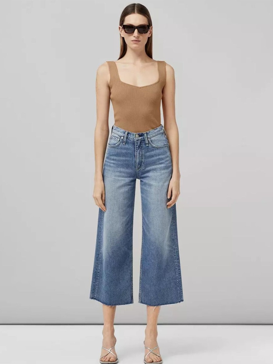 Women RAG + BONE Jeans | Andi High Rise Wide Leg Jean Quinn