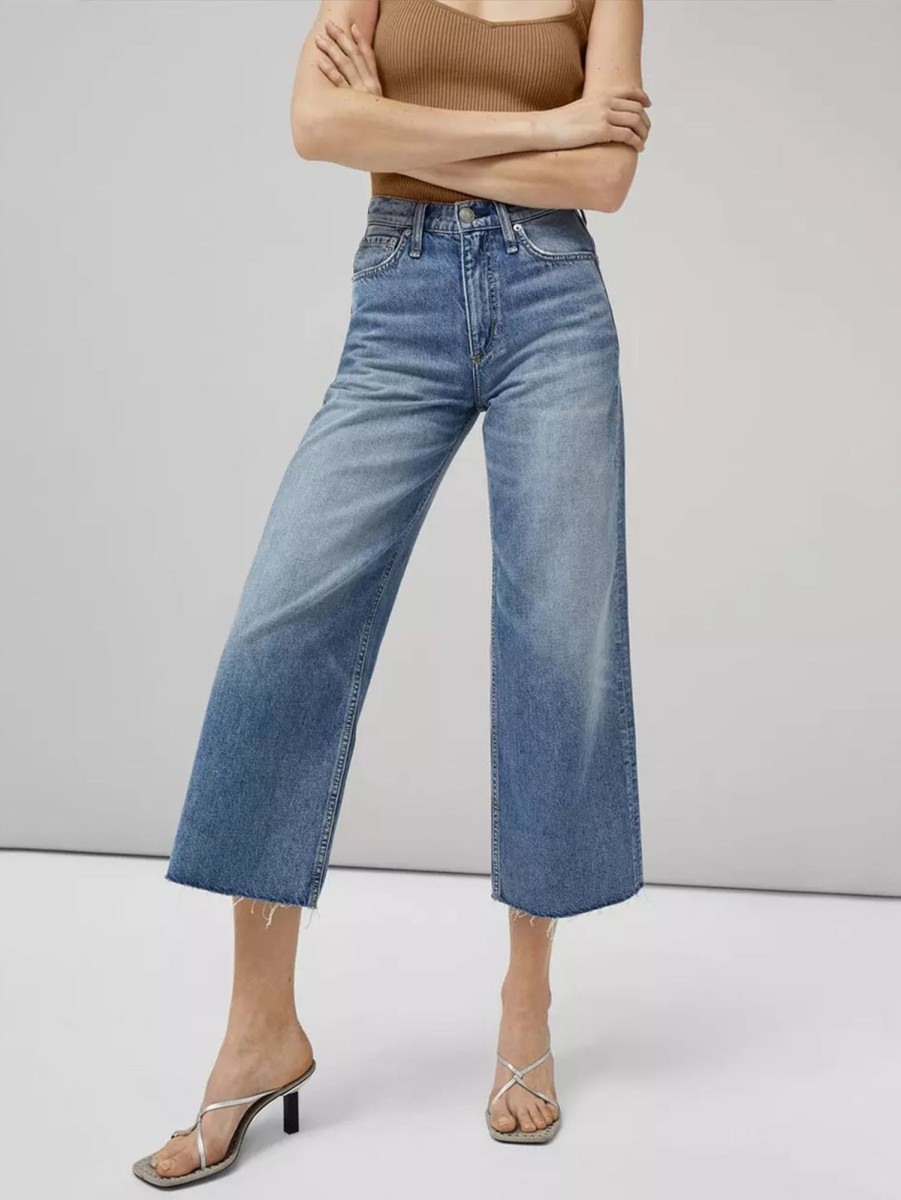 Women RAG + BONE Jeans | Andi High Rise Wide Leg Jean Quinn