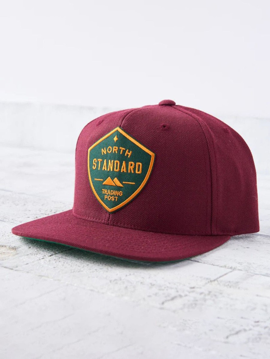 Men North Standard Trading Post Hats | Nstp Shield Hat Maroon