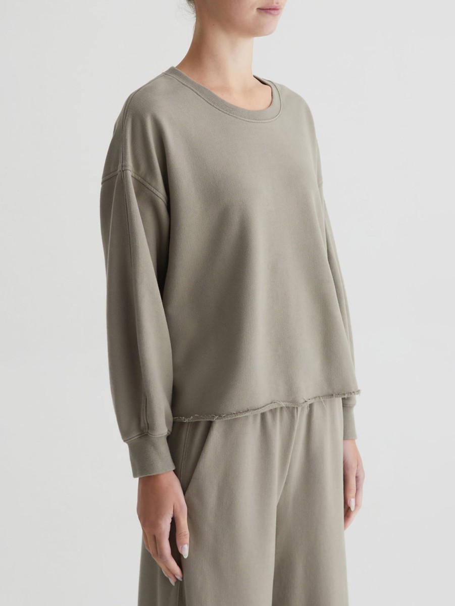 Women AG Jeans Sweaters & Sweatshirts | Willow Sweatshirt Dried Parsley