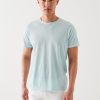 Men Patrick Assaraf T-Shirts | Short Sleeve Pima Spray Tee Celery