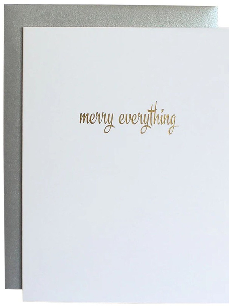 Lifestyle CHEZ GAGNE LETTERPRESS Stationery | Letterpress Card - Merry Everything