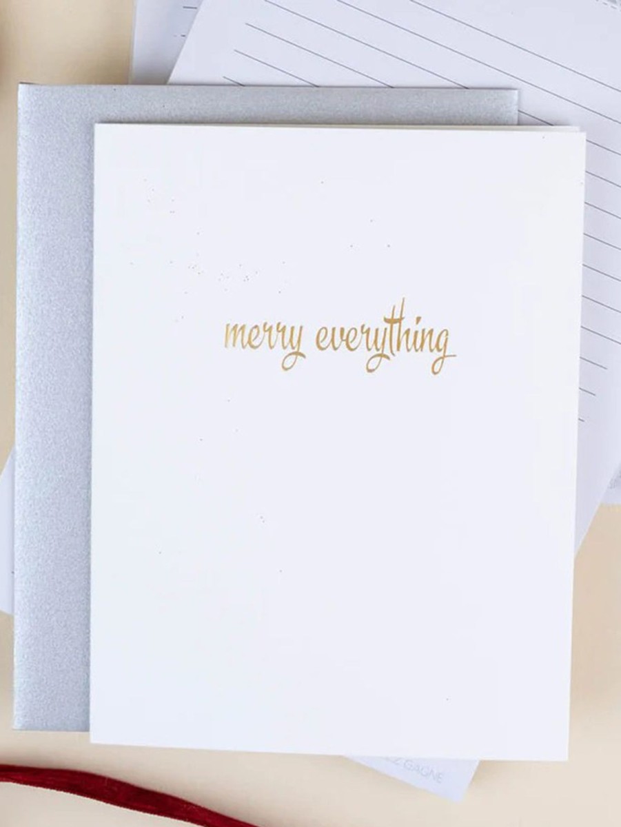 Lifestyle CHEZ GAGNE LETTERPRESS Stationery | Letterpress Card - Merry Everything