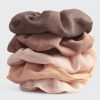 Women KITSCH Hats & Hair Accessories | Crepe Scrunchies Terracotta