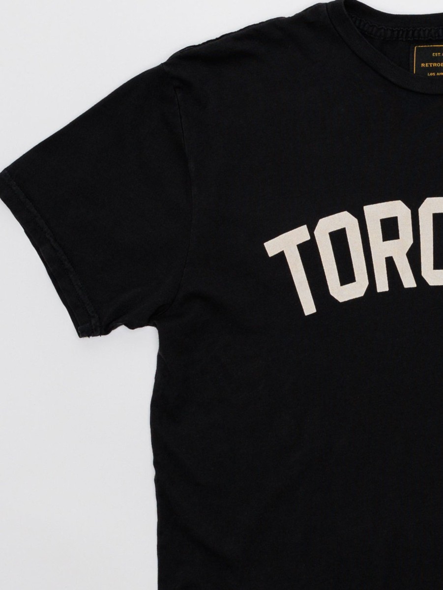 Women Retro Brand Black Label T-Shirts | Toronto Tee - Vintage Black V.Blk