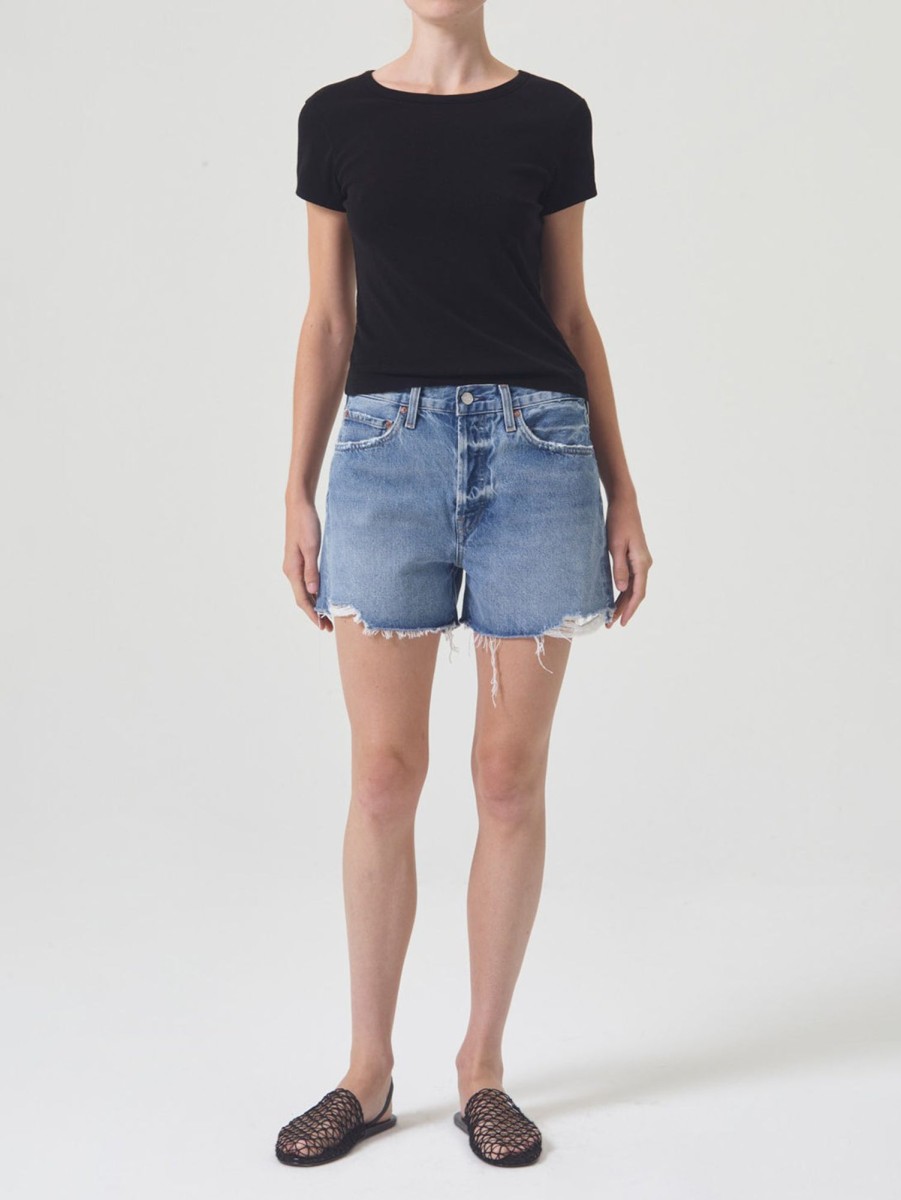 Women AGOLDE Shorts & Skirts | Parker Long Jean Short LowHot